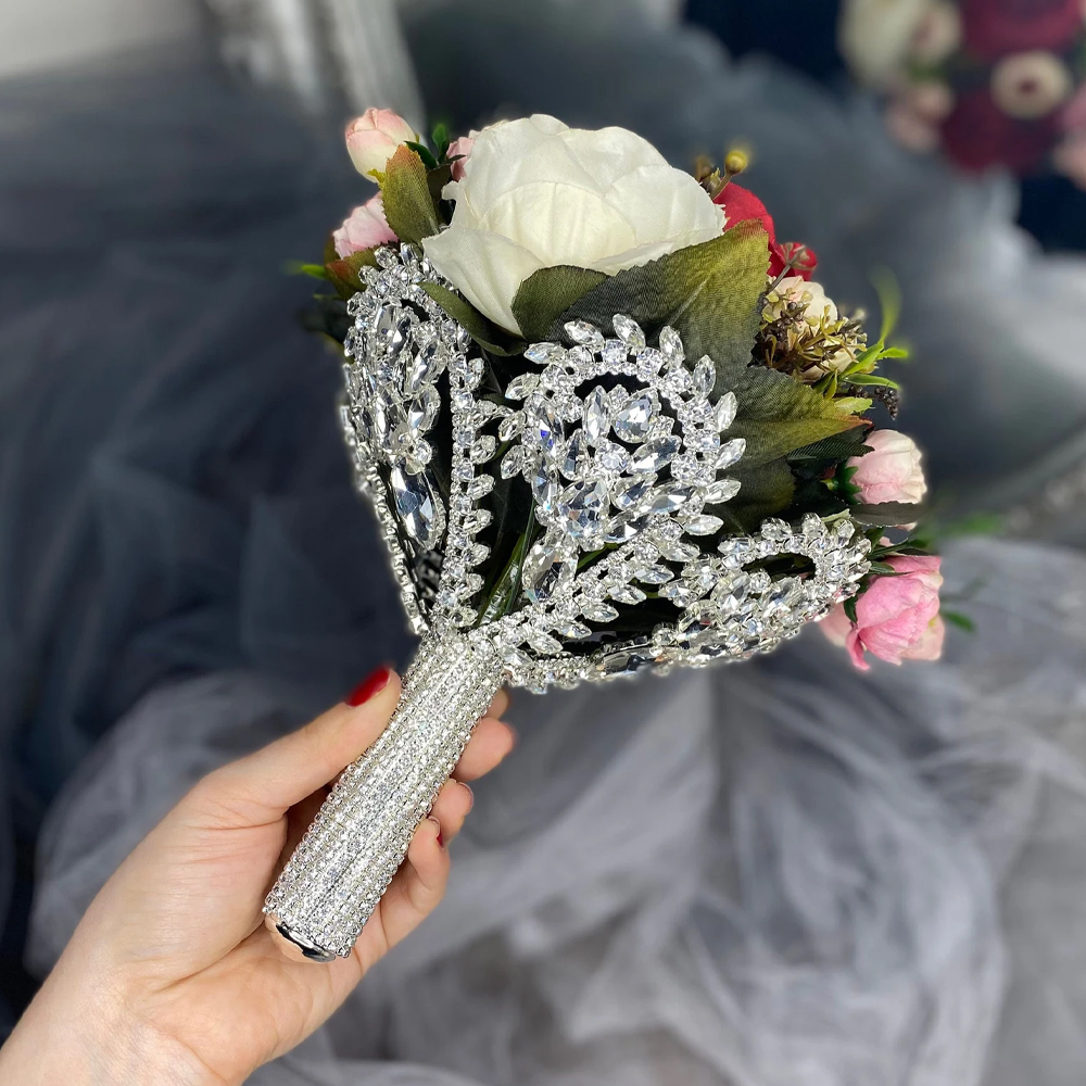Body Jewelry For Sale - Boho Large Rhinestone Bridal Bouquet Holder