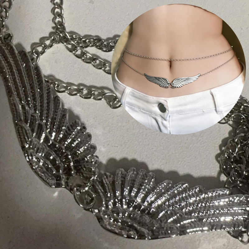 Body Jewelry For Sale - Double Layer Wings Angel Waist Chain