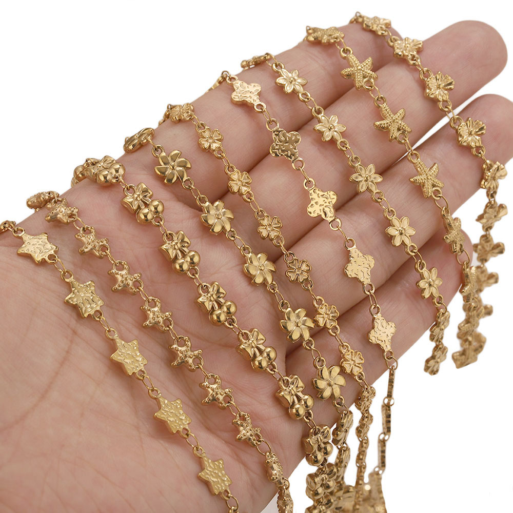 1Meter Stainless Steel Flower  - Body Jewelry Wholesale のレビューと価格
