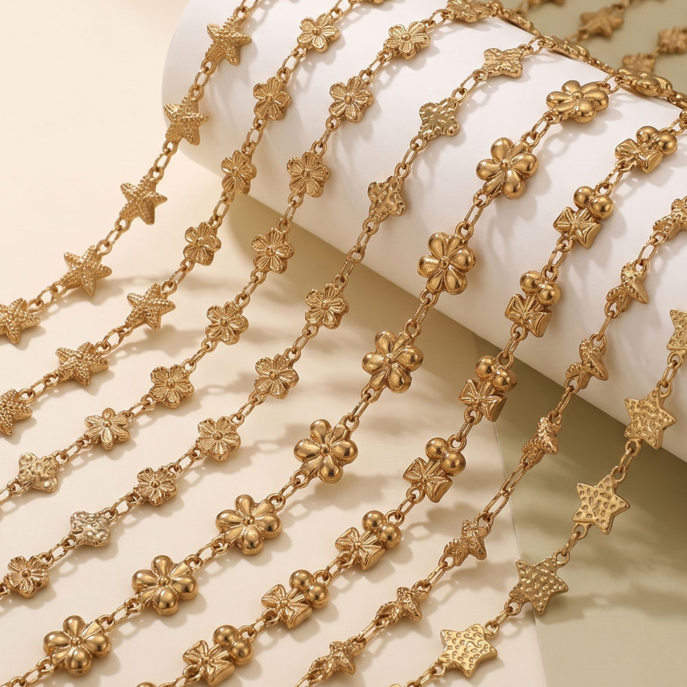 1Meter Stainless Steel Flower  - Body Jewelry Wholesale のレビューと価格