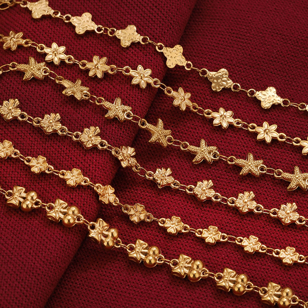 1Meter Stainless Steel Flower  - Body Jewelry Wholesale のレビューと価格