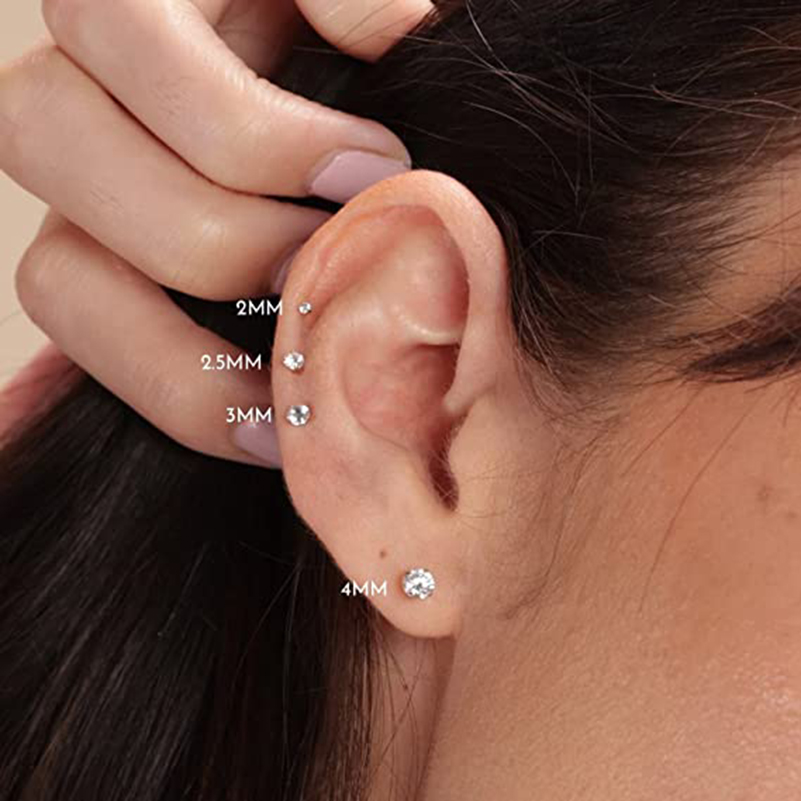 20G Flat Back Threadless Earri - Body Jewelry Flat Back のレビューと価格