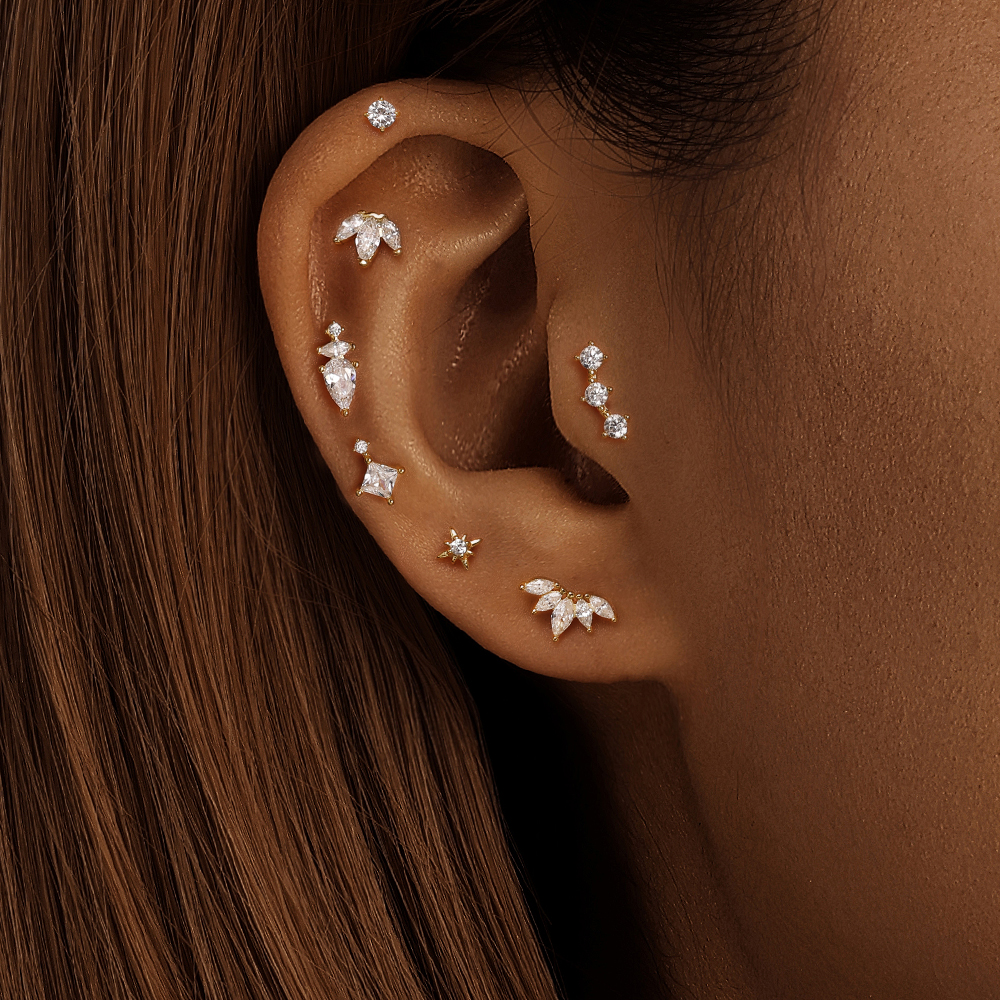 AIDE Heart Round Ball Flat Hel - Body Jewelry Flat Back のレビューと価格