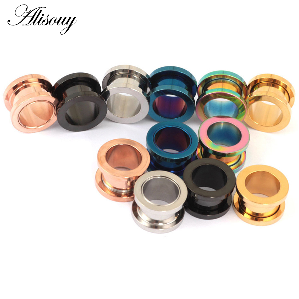 1pc 2mm-25mm Stainless Steel E - Body Jewelry Ear Plugs のレビューと価格
