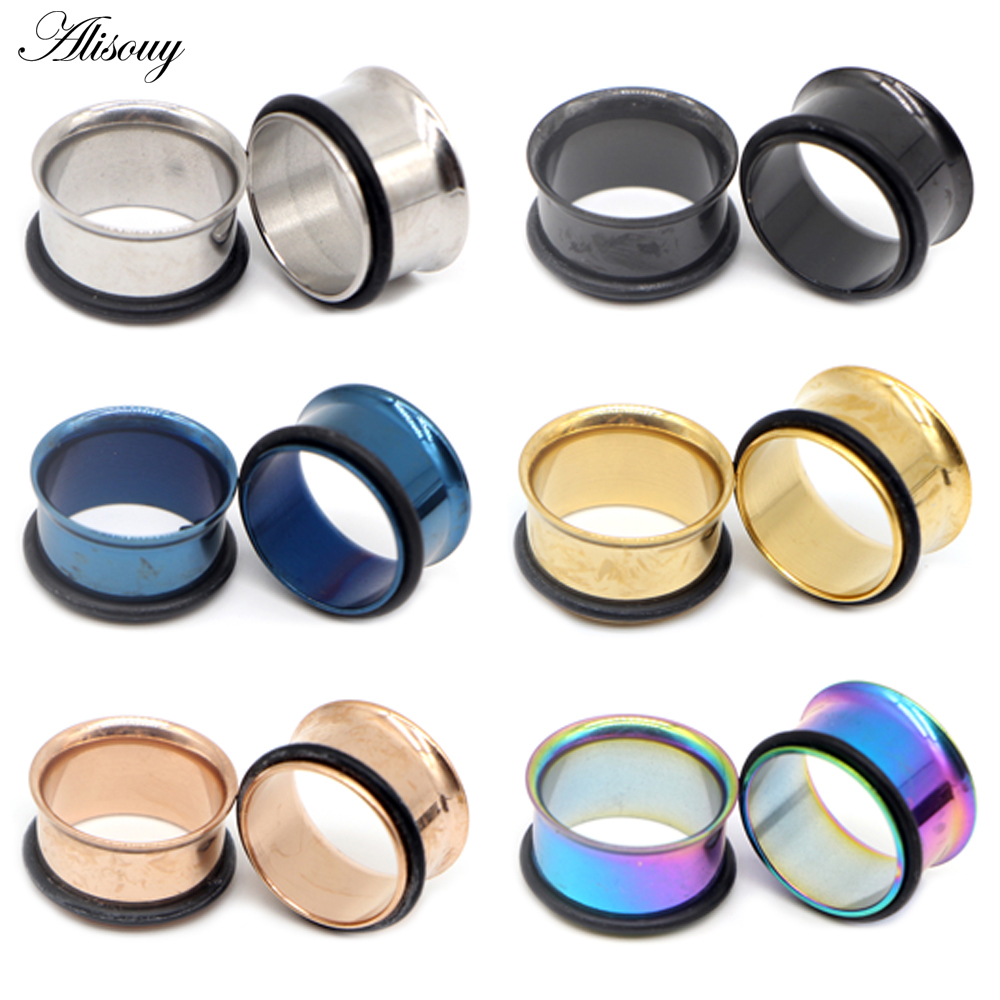 1pc 2mm-25mm Stainless Steel E - Body Jewelry Ear Plugs のレビューと価格