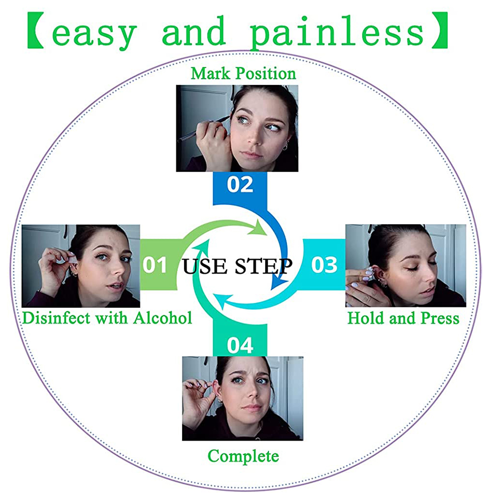 1-20Pcs/set Ear Piercing Gun D - Body Jewelry Ear Plugs のレビューと価格