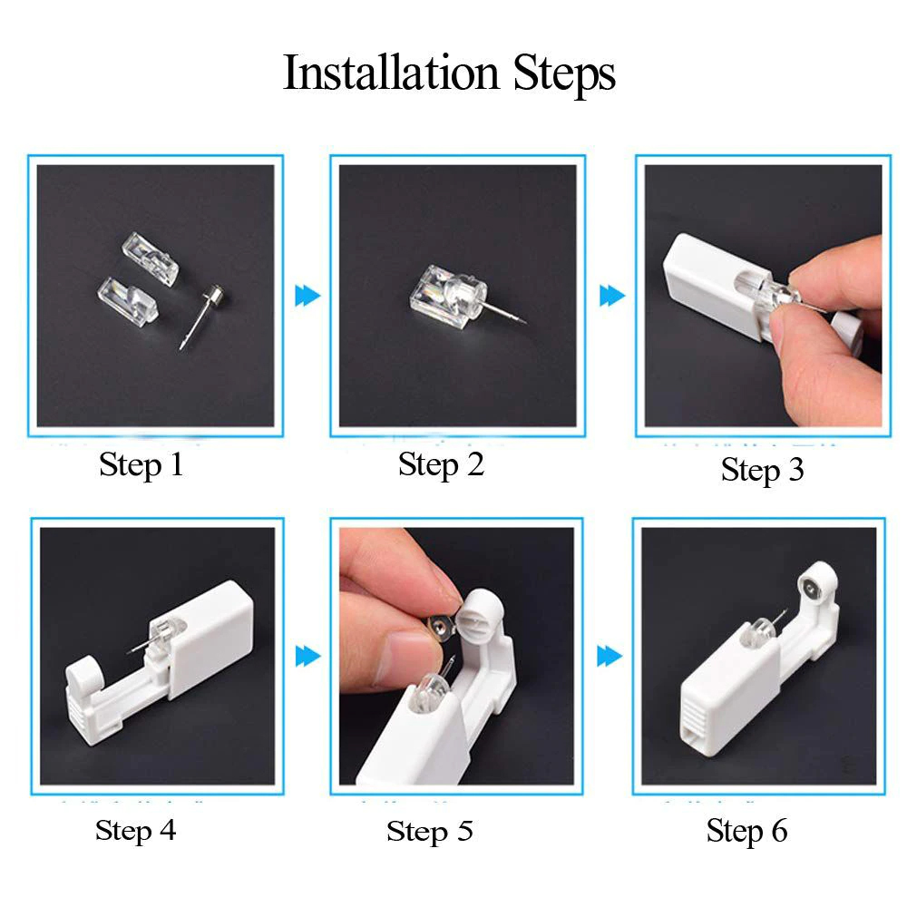 1-20Pcs/set Ear Piercing Gun D - Body Jewelry Ear Plugs のレビューと価格