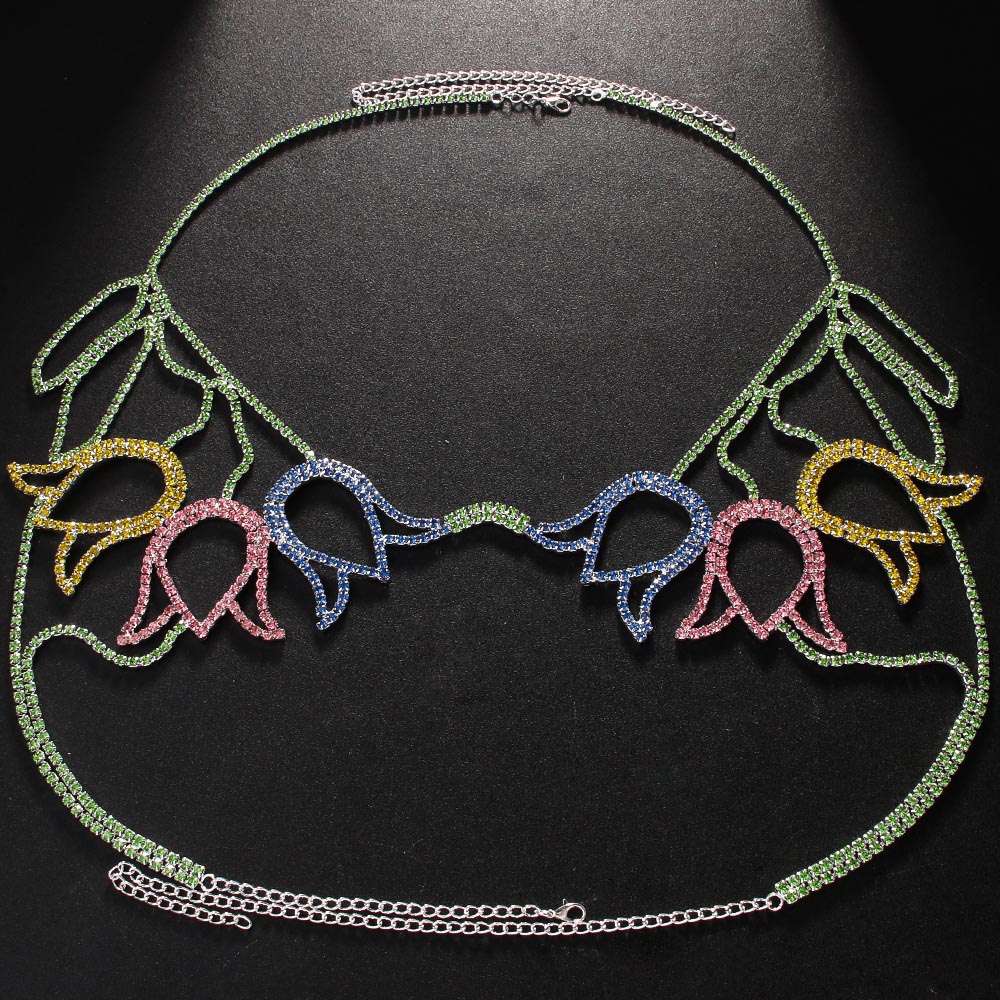 Stonefans Colorful Floral Ches - Body Jewelry Wholesale のレビューと価格