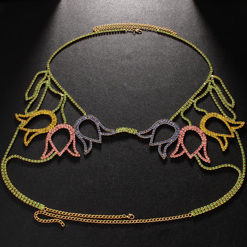 Stonefans Colorful Floral Ches - Body Jewelry Wholesale のレビューと価格