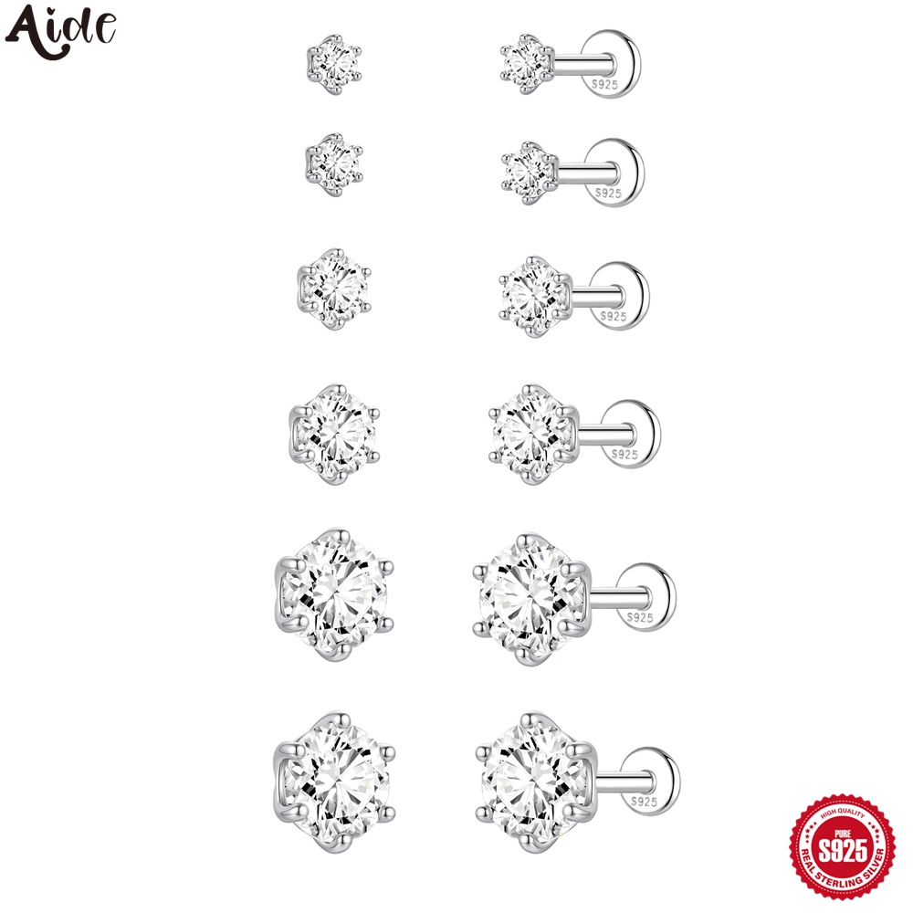 Aide S925 Sterling Silver 6 Si - Body Jewelry Flat Back のレビューと価格