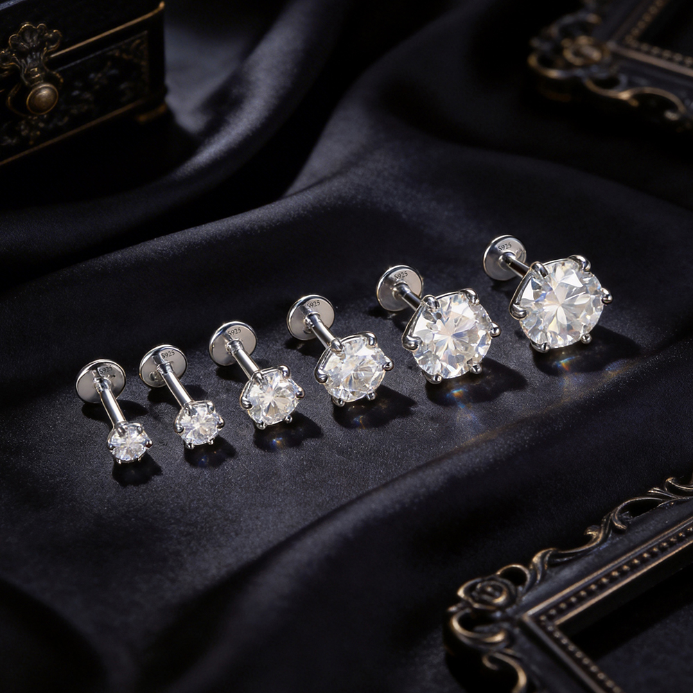 Aide S925 Sterling Silver 6 Si - Body Jewelry Flat Back のレビューと価格