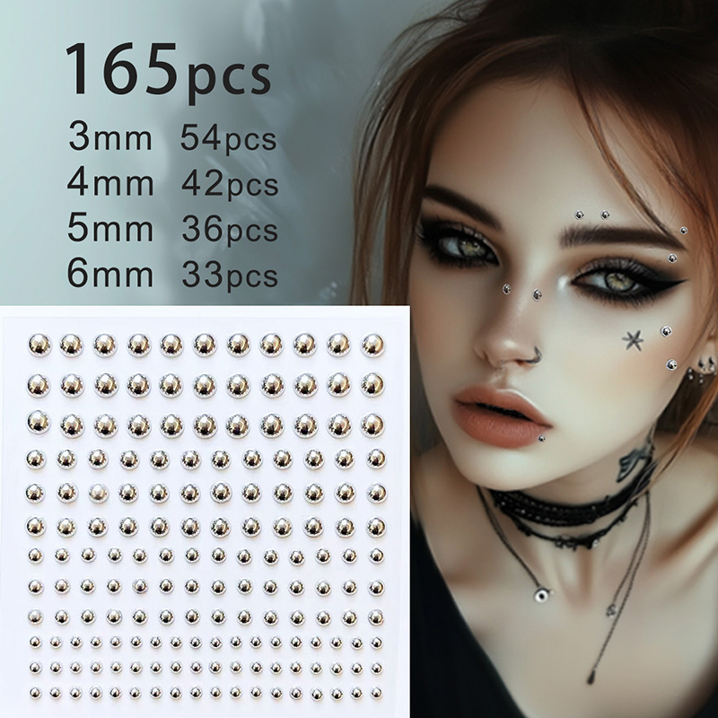 3D Face Eyes Party Makeup Tatt - Body Jewelry Diamond のレビューと価格