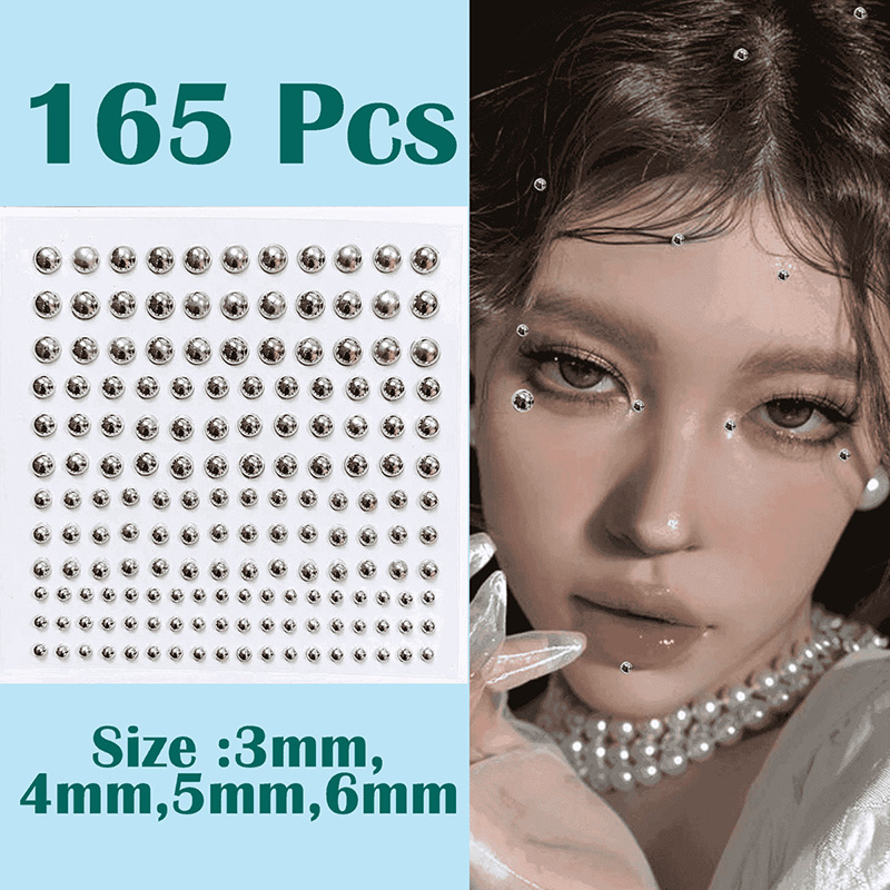 3D Face Eyes Party Makeup Tatt - Body Jewelry Diamond のレビューと価格