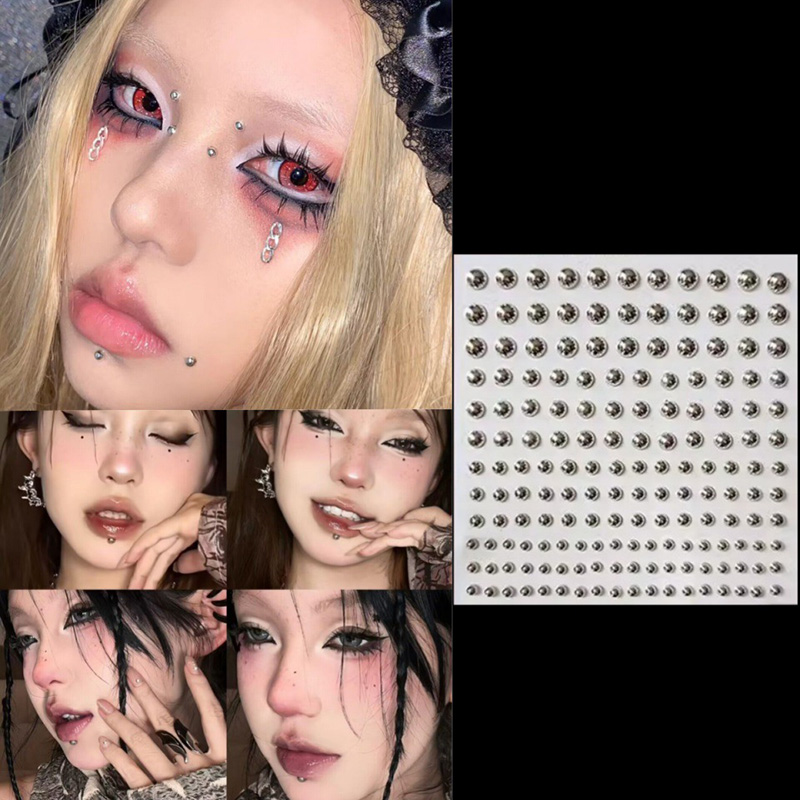3D Face Eyes Party Makeup Tatt - Body Jewelry Diamond のレビューと価格