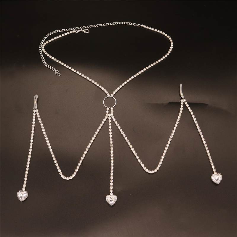 2023 New Fashion White Heart N - Body Jewelry Chest のレビューと価格