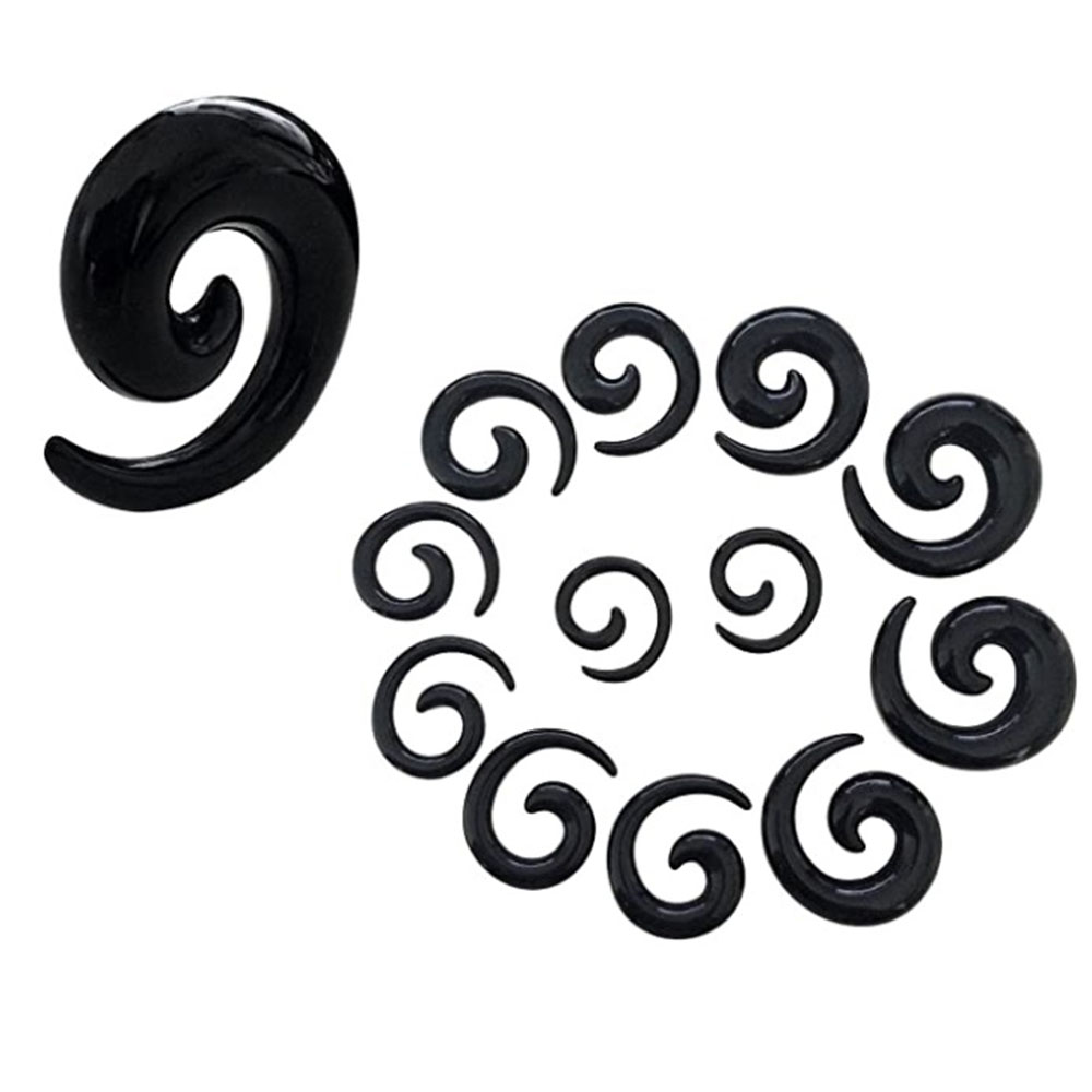 1 Set Ear Taper Kit Black Ear  - Body Jewelry Ear Plugs のレビューと価格
