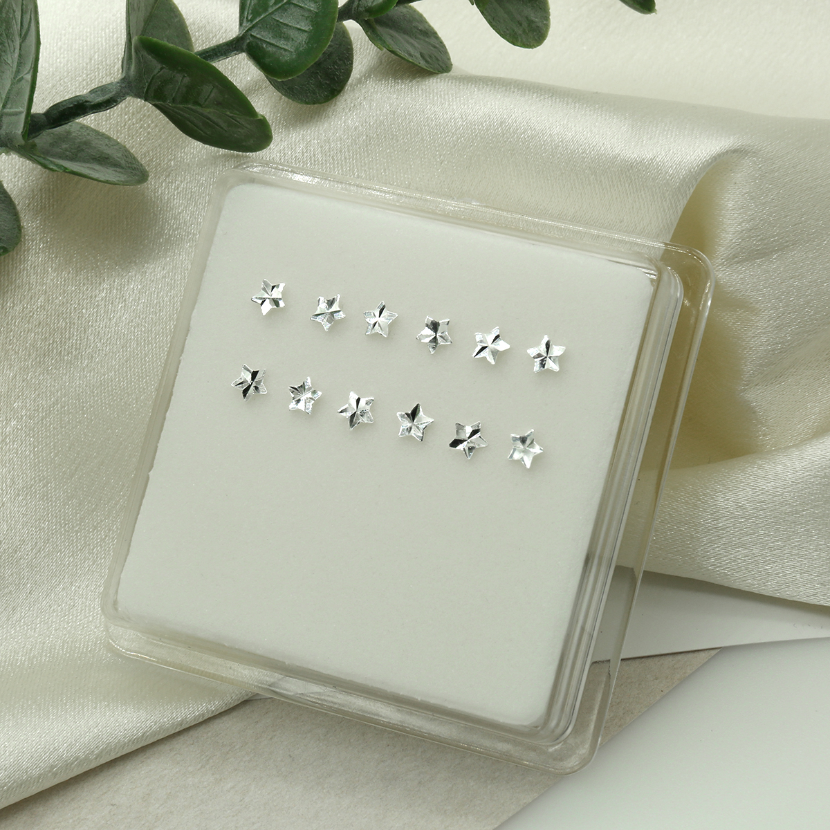 Simple Sterling Silver 925 Fac - Body Jewelry Diamond のレビューと価格