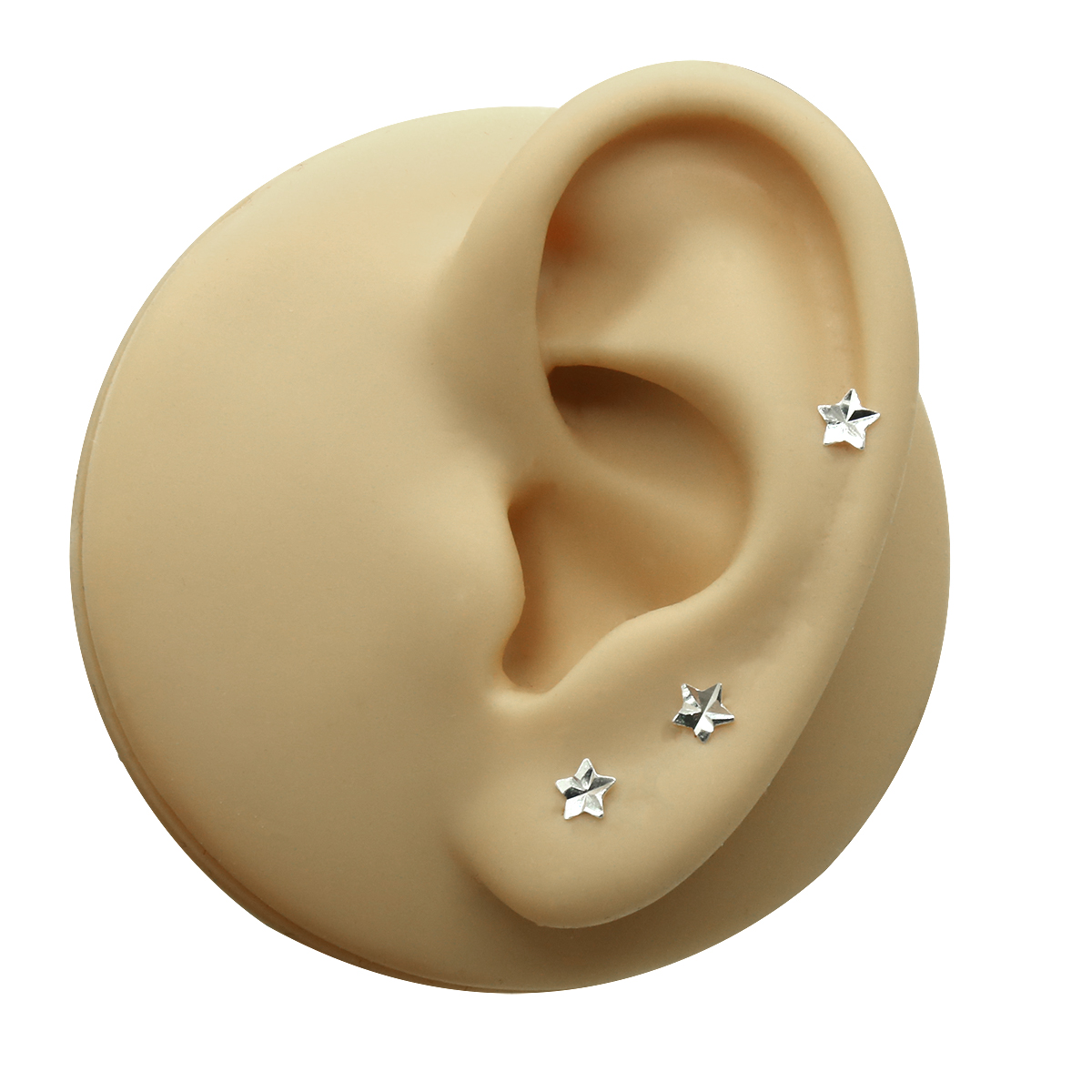 Simple Sterling Silver 925 Fac - Body Jewelry Diamond のレビューと価格