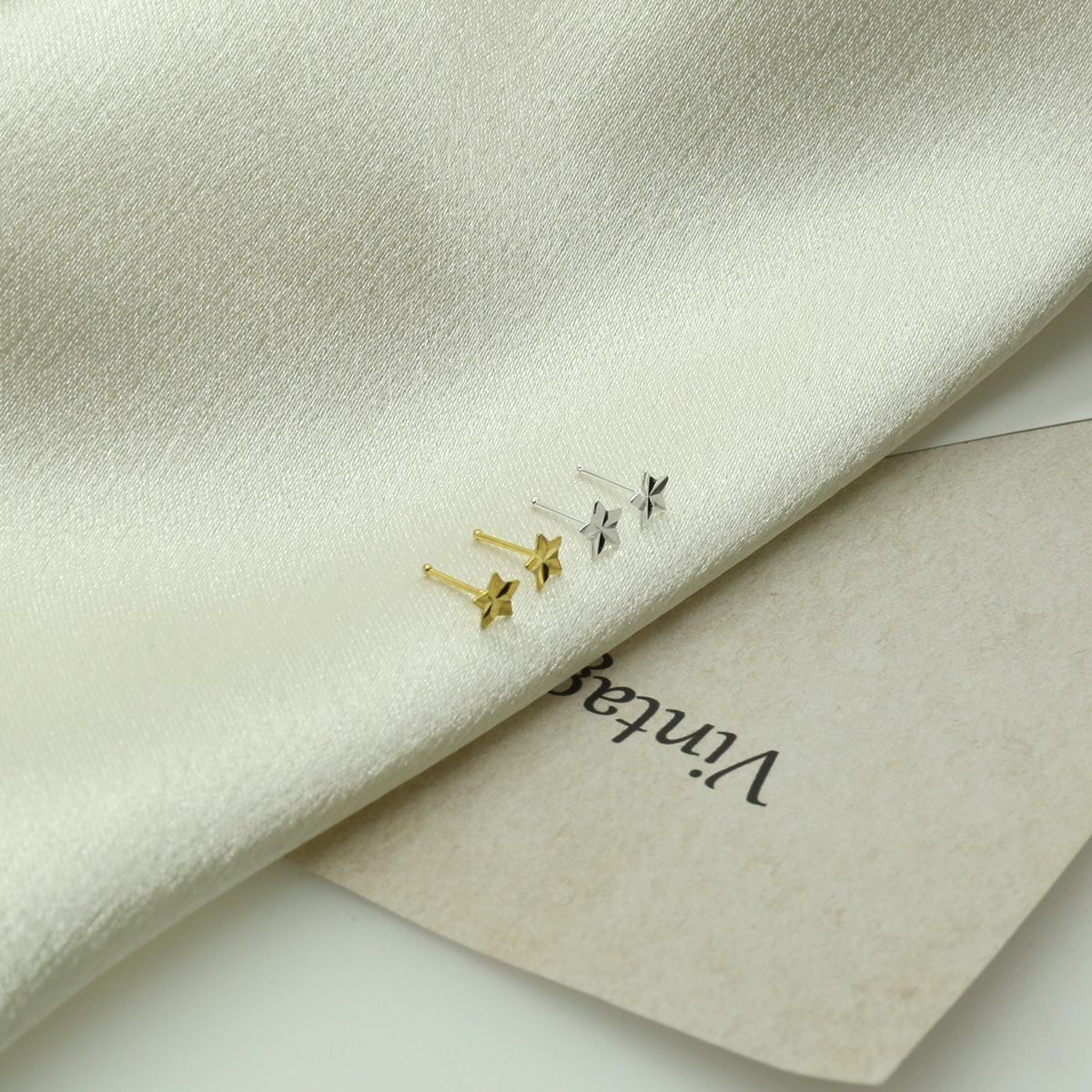 Simple Sterling Silver 925 Fac - Body Jewelry Diamond のレビューと価格