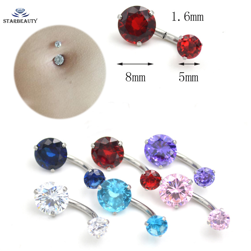 New Brand AAA Zircon Jeweled S - Body Jewelry Brands のレビューと価格
