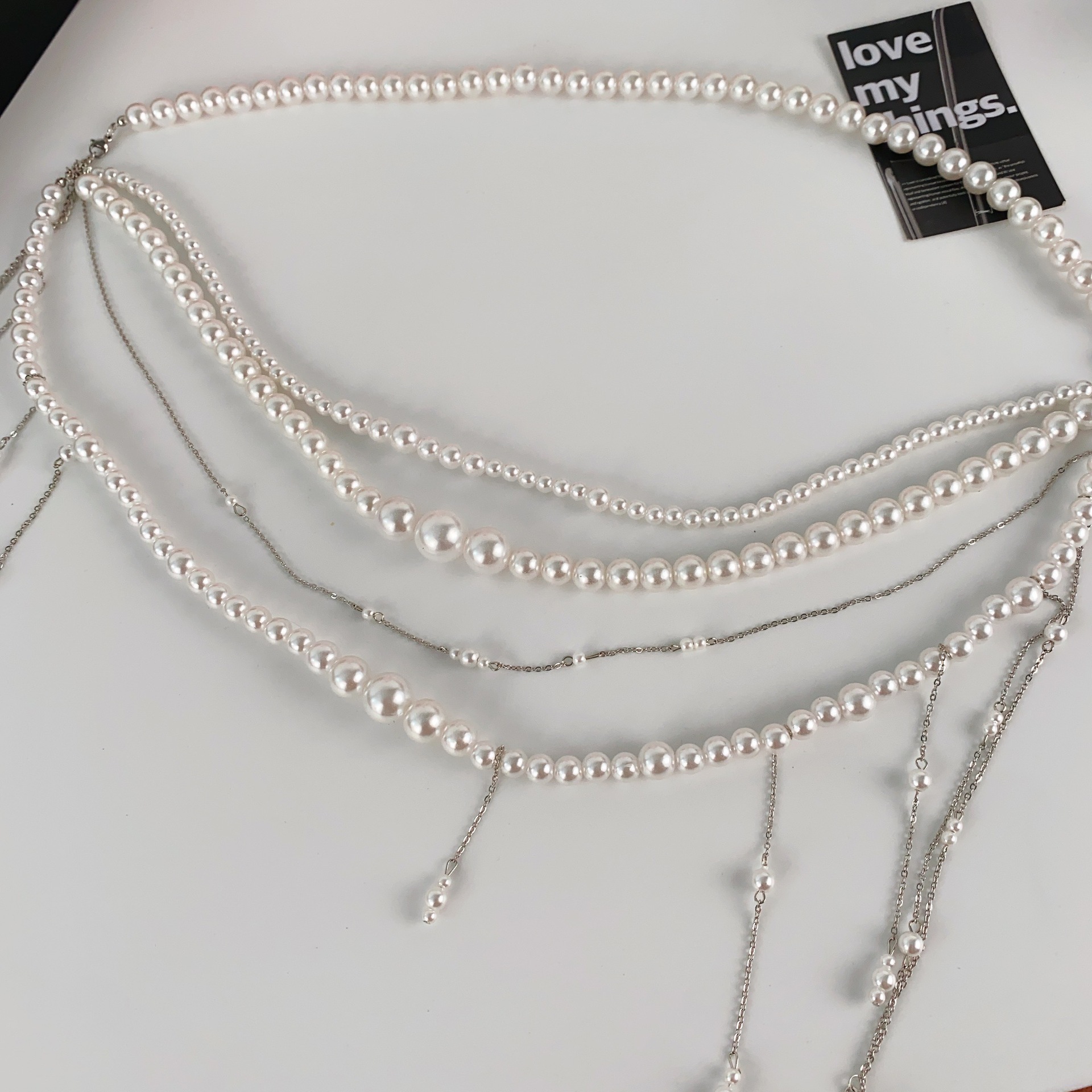 Ladies' Waist Chain Pearl Mult - Body Jewelry Brands のレビューと価格
