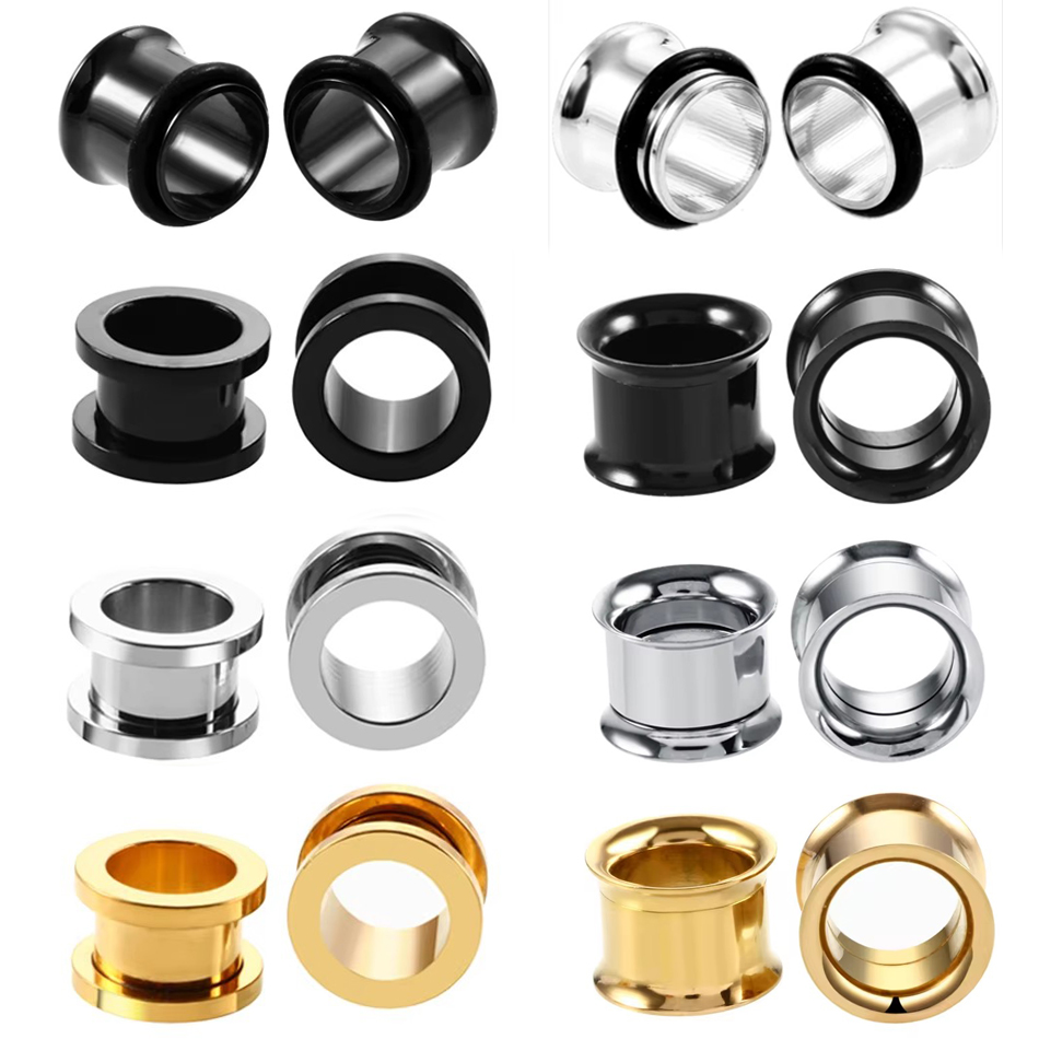 1Pair Stainless Steel Ear Plug - Body Jewelry Ear Plugs のレビューと価格