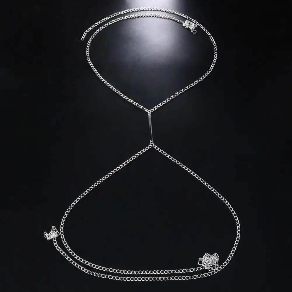 Sexy Metal Chest Chain Harness - Body Jewelry Chest のレビューと価格