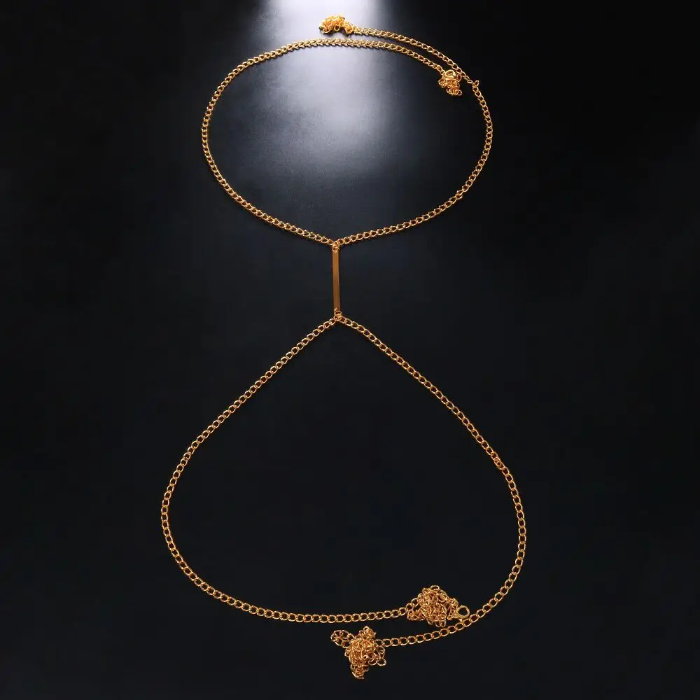 Sexy Metal Chest Chain Harness - Body Jewelry Chest のレビューと価格