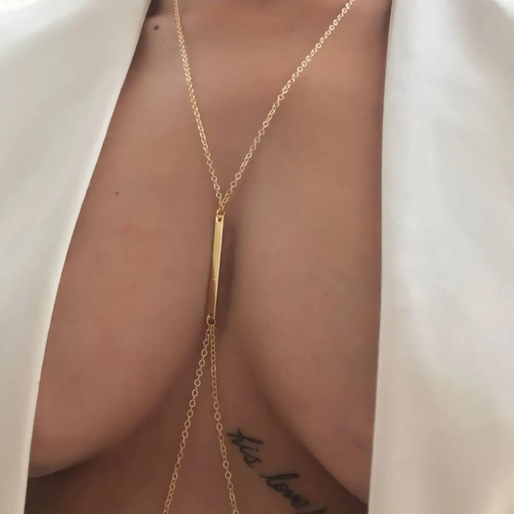 Sexy Metal Chest Chain Harness - Body Jewelry Chest のレビューと価格