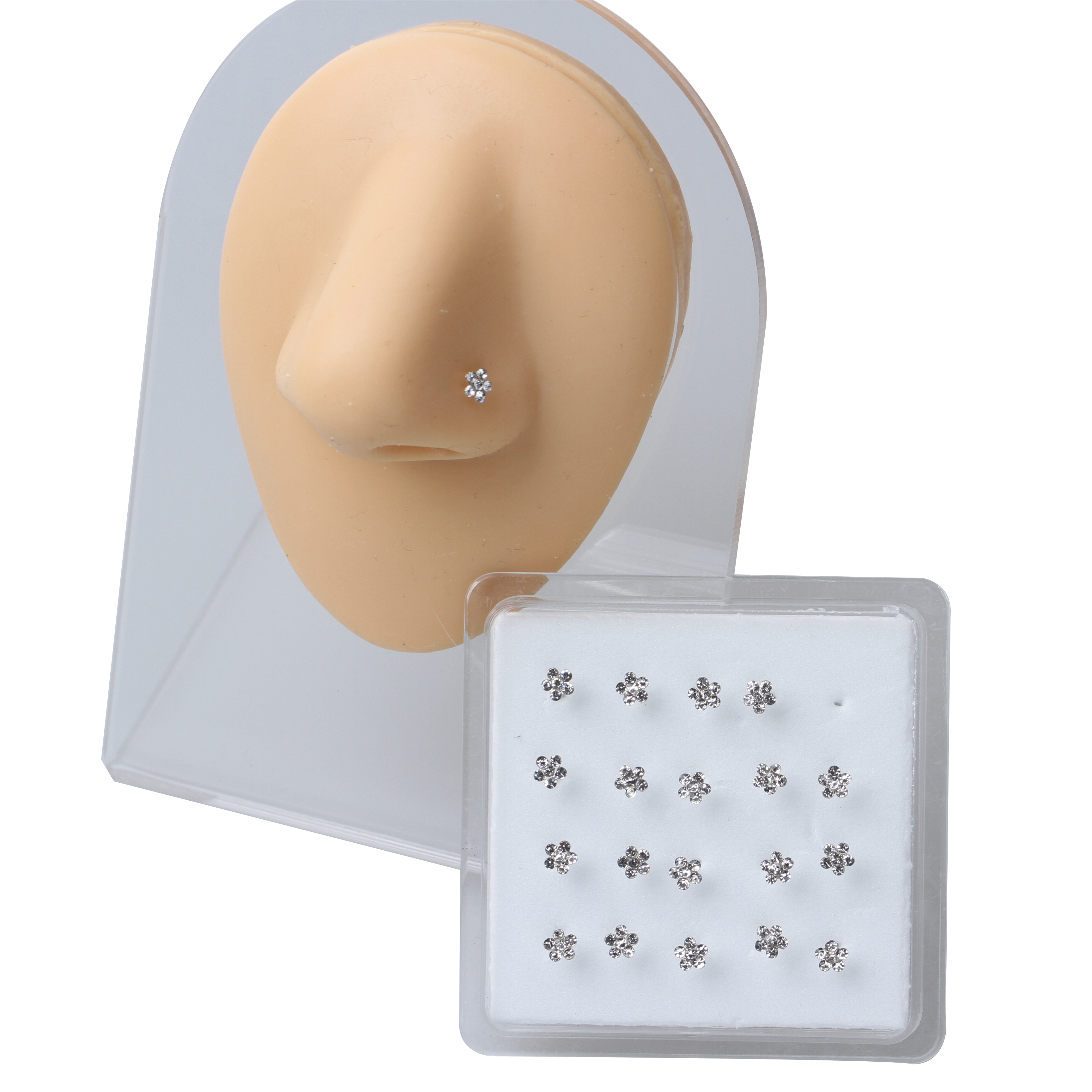 20Pcs Stainless Steel Nose Stu - Body Jewelry Ear Plugs のレビューと価格