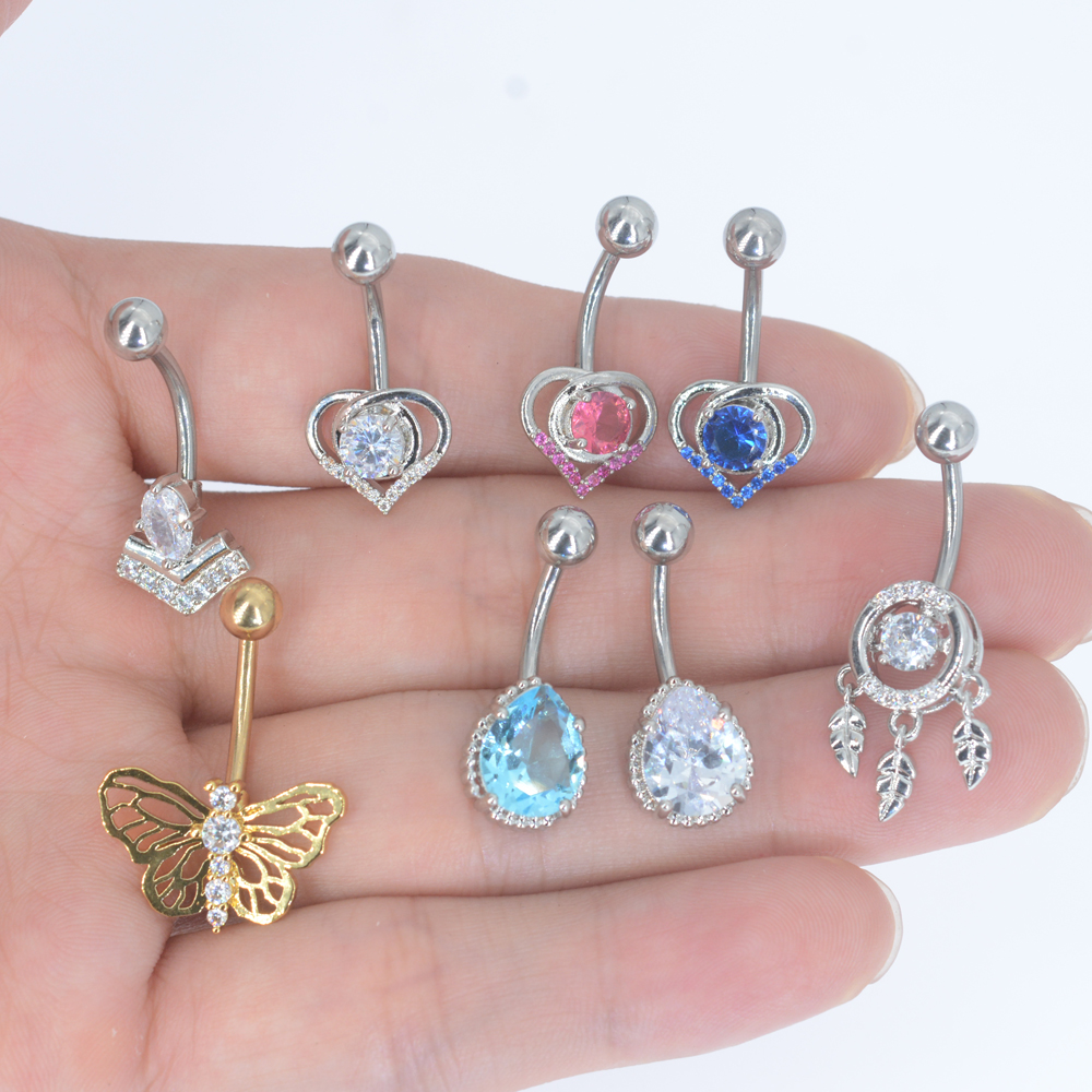 1Pc Butterfly Sexy Dangling Na - Body Jewelry Brands のレビューと価格