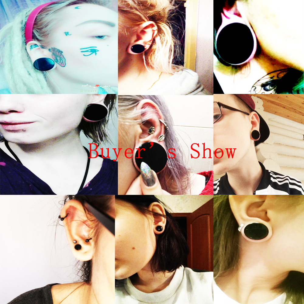 1 Pair 3mm-50mm Big Size Solid - Body Jewelry Ear Plugs のレビューと価格