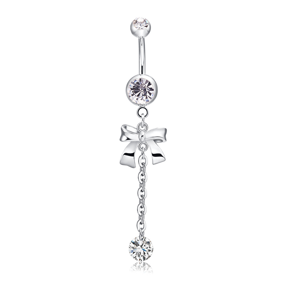 925 Silver Sterling Belly Butt - Body Jewelry Diamond のレビューと価格
