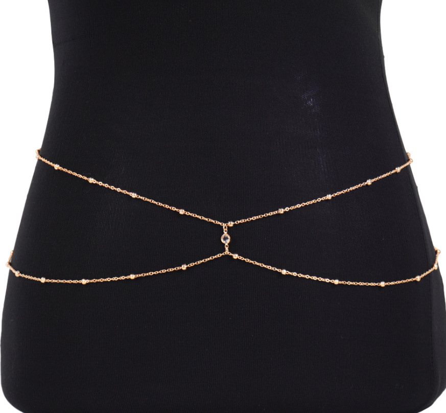 Clear Rhinestone Beaded Belly  - Body Jewelry For Sale のレビューと価格