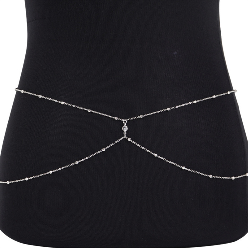 Clear Rhinestone Beaded Belly  - Body Jewelry For Sale のレビューと価格