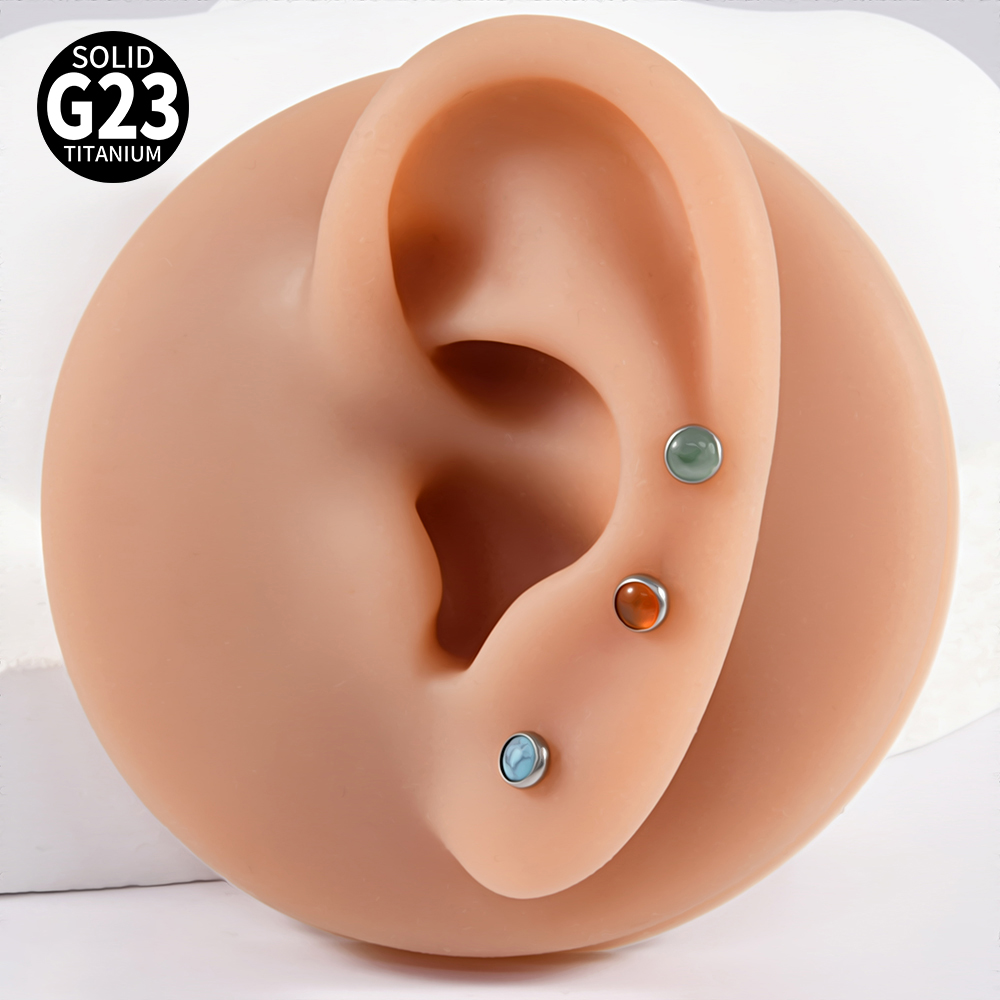1PC 16g G23 Titanium Crystal&S - Body Jewelry Flat Back のレビューと価格