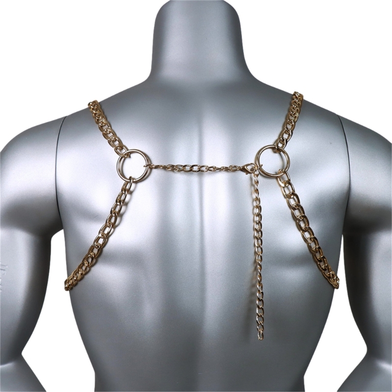 Men's Sexy Metal Body Chest Ch - Body Jewelry Chest のレビューと価格