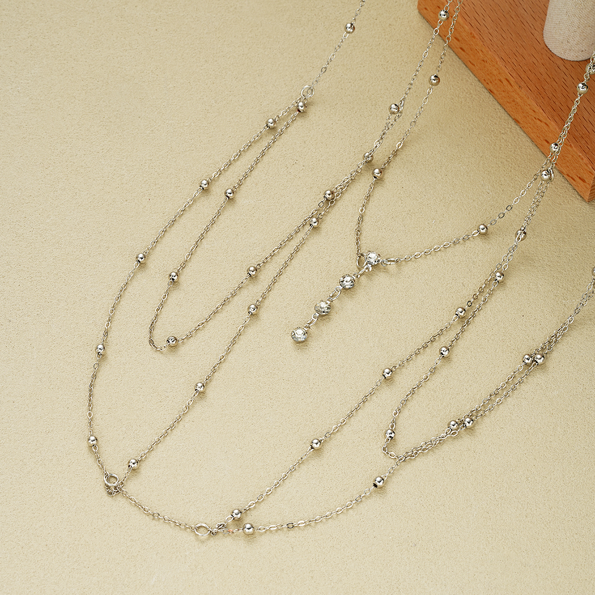 Vintage Silver Color Beaded Cr - Body Jewelry Chest のレビューと価格
