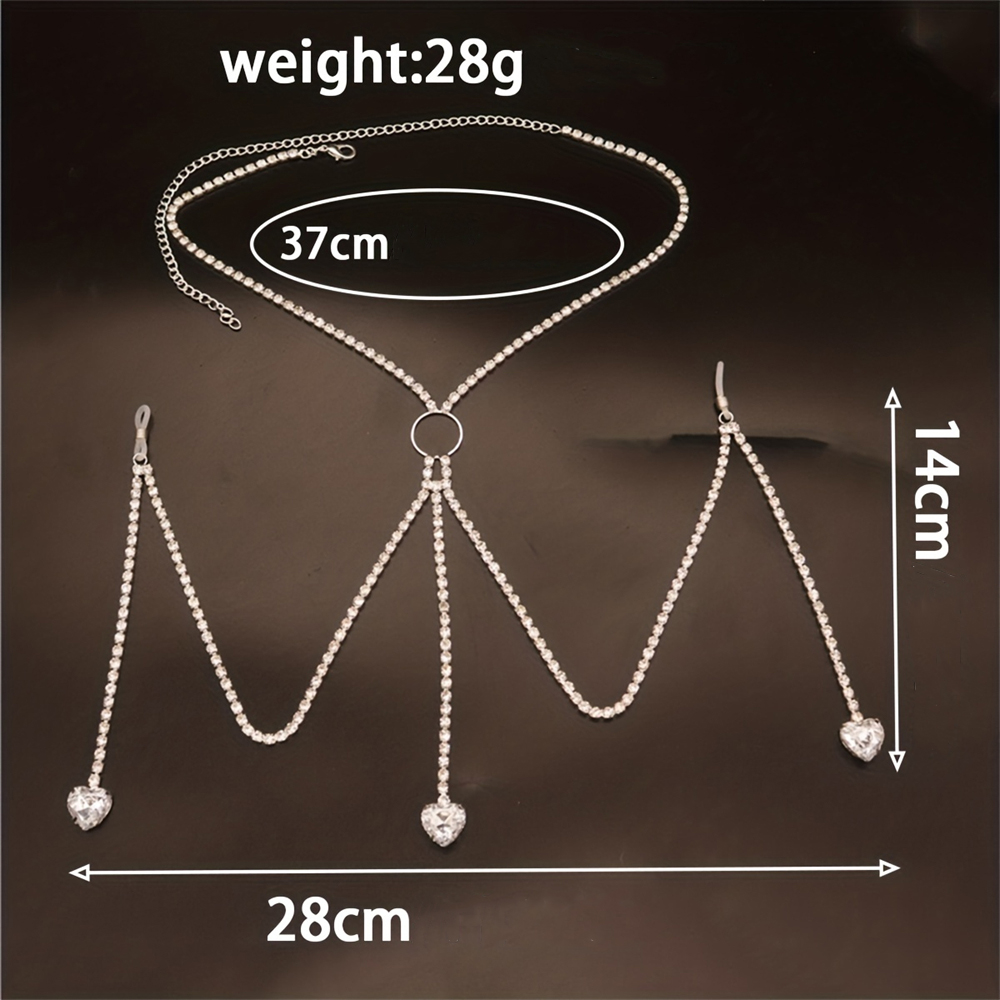 Exquisite Fashion Shining Rhin - Body Jewelry Chest のレビューと価格