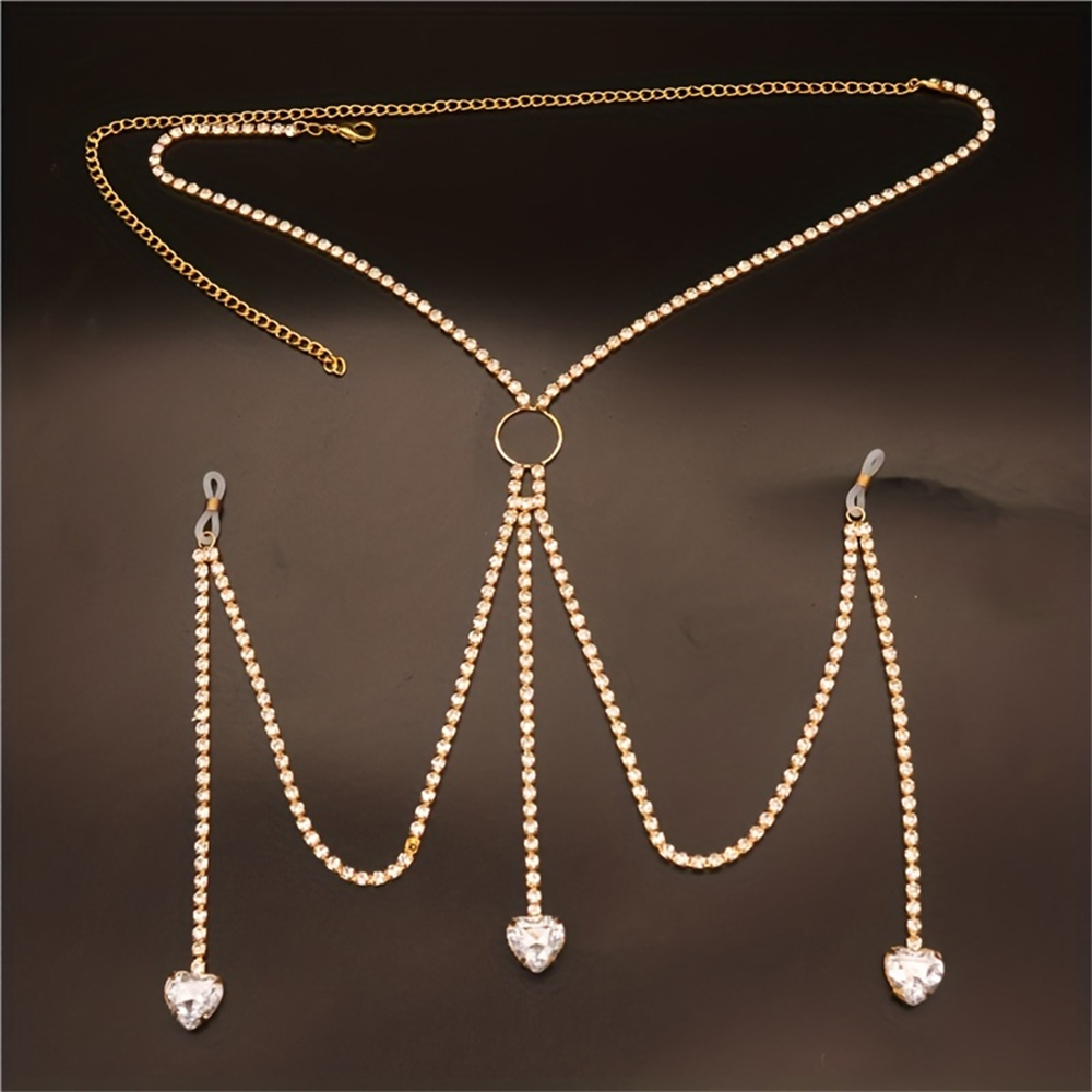 Exquisite Fashion Shining Rhin - Body Jewelry Chest のレビューと価格
