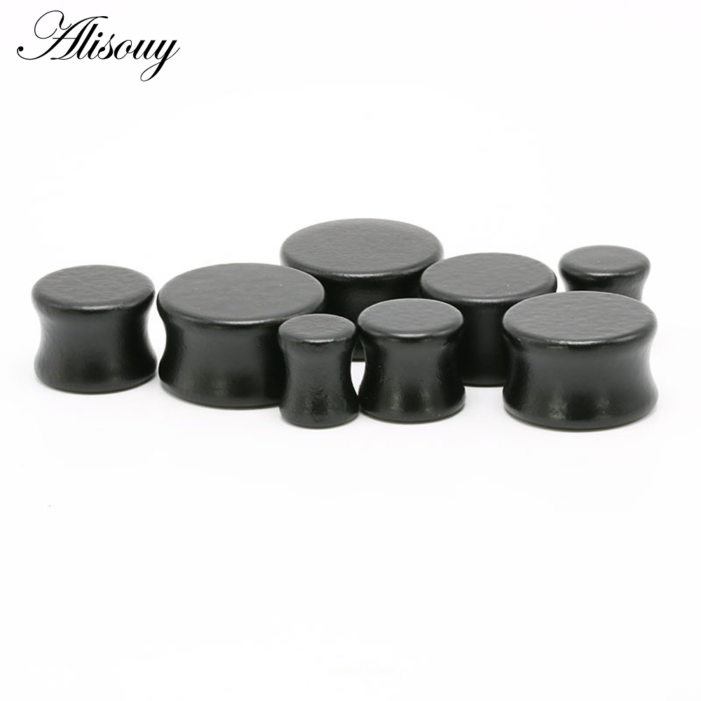 1PC Fashion Ear Plugs Wood Fle - Body Jewelry Ear Plugs のレビューと価格