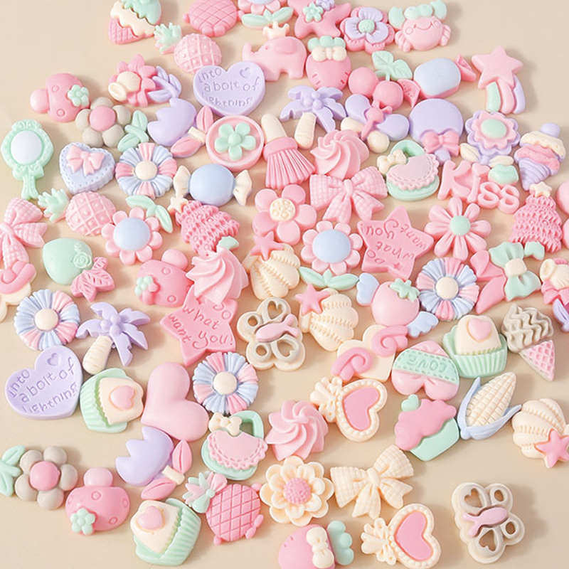15pcs Mixed Resin Pink Color V - Body Jewelry Flat Back のレビューと価格