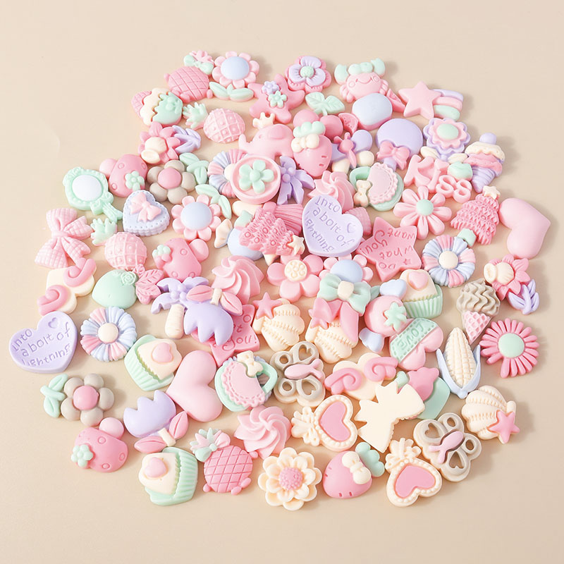 15pcs Mixed Resin Pink Color V - Body Jewelry Flat Back のレビューと価格