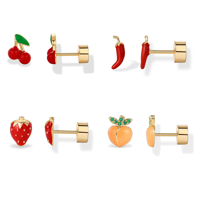 2pcs Cartilage Earrings Stud f - Body Jewelry Flat Back のレビューと価格