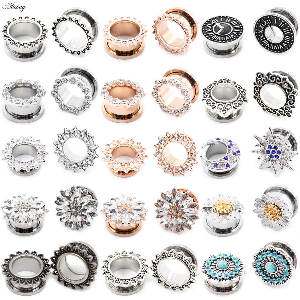 Alisouy 2pcs Stainless Steel F - Body Jewelry Ear Plugs のレビューと価格