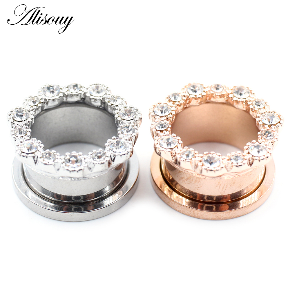 Alisouy 2pcs Stainless Steel F - Body Jewelry Ear Plugs のレビューと価格