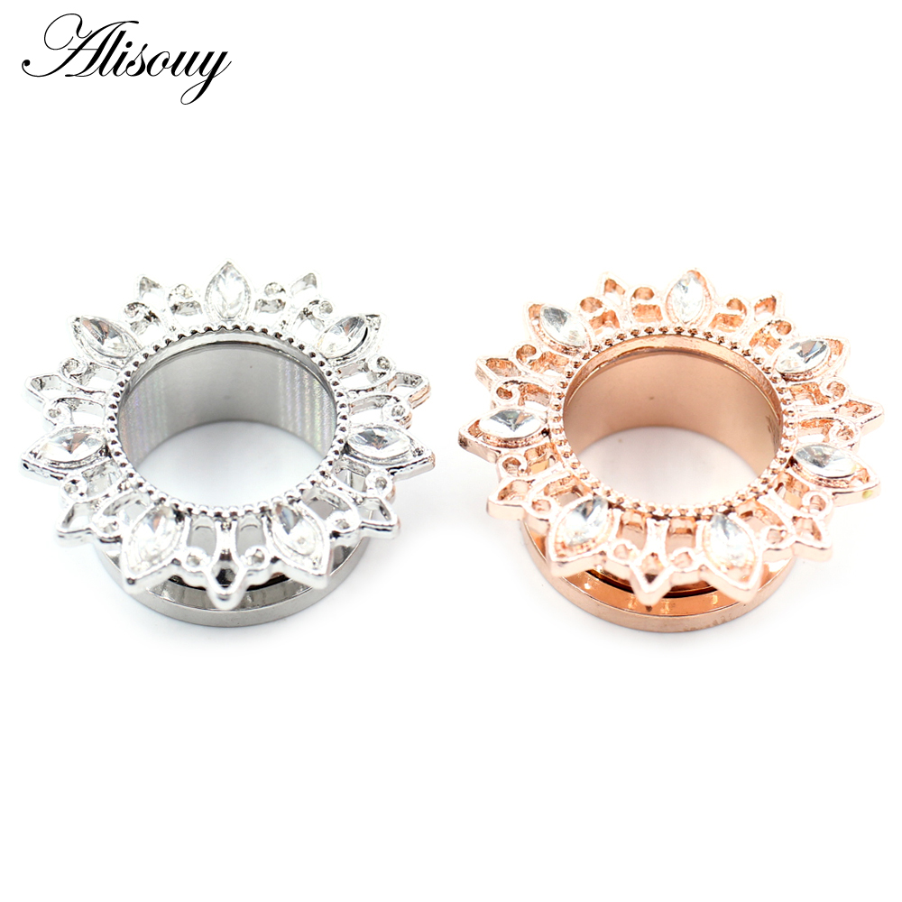 Alisouy 2pcs Stainless Steel F - Body Jewelry Ear Plugs のレビューと価格