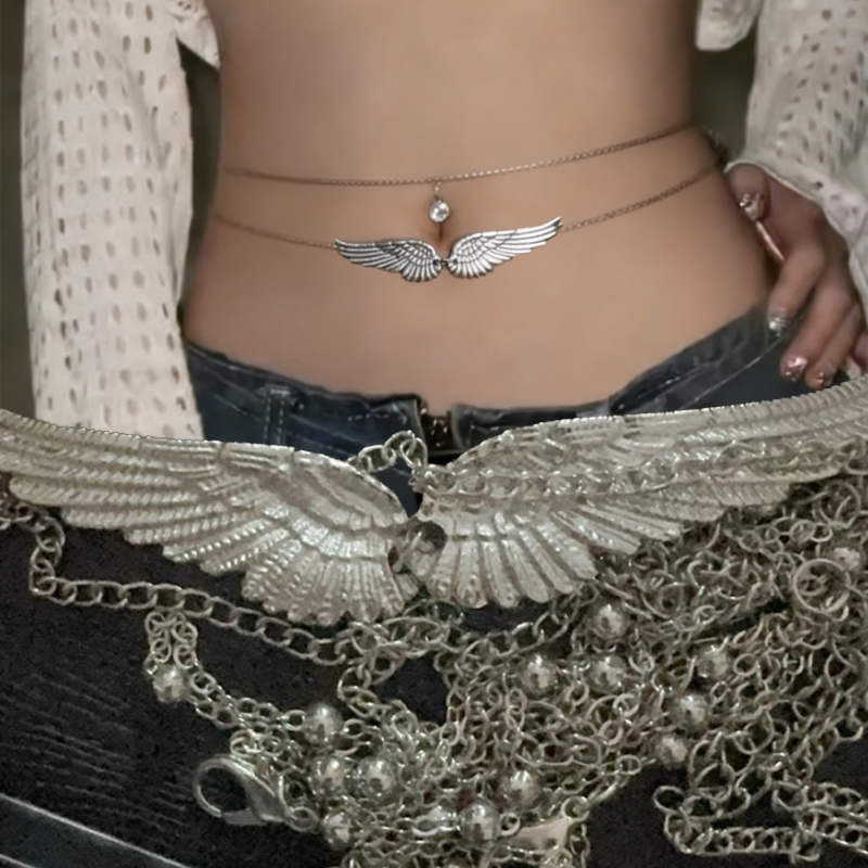 Double Layer Wings Angel Waist - Body Jewelry For Sale のレビューと価格