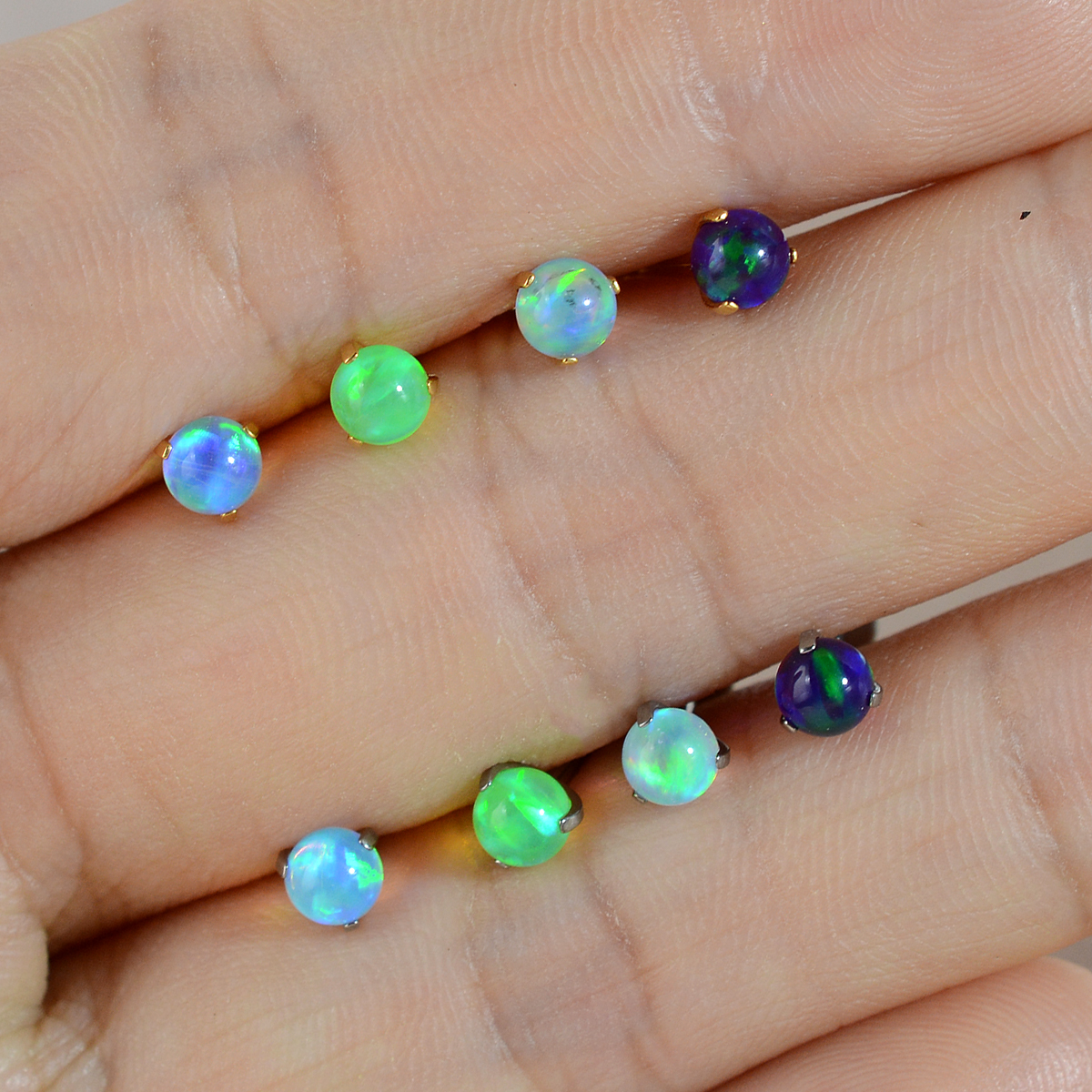1PC Ttianium Steel Piercing La - Body Jewelry Flat Back のレビューと価格