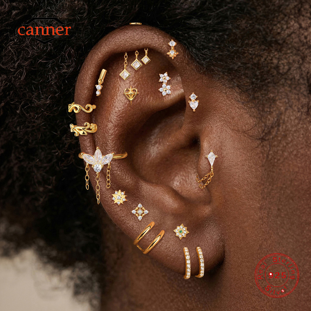 CANNER 1PC 925 Sterling Silver - Body Jewelry Flat Back のレビューと価格